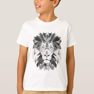 Cool Geometric Lion Head T-Shirt
