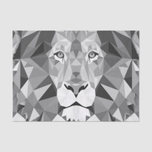 Cool Geometric Lion Head Tissue Paper