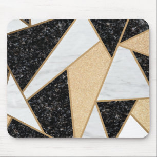 Cool Geometric Marble Mouse Pad