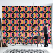 Cool geometric pattern wallpaper with black backgr