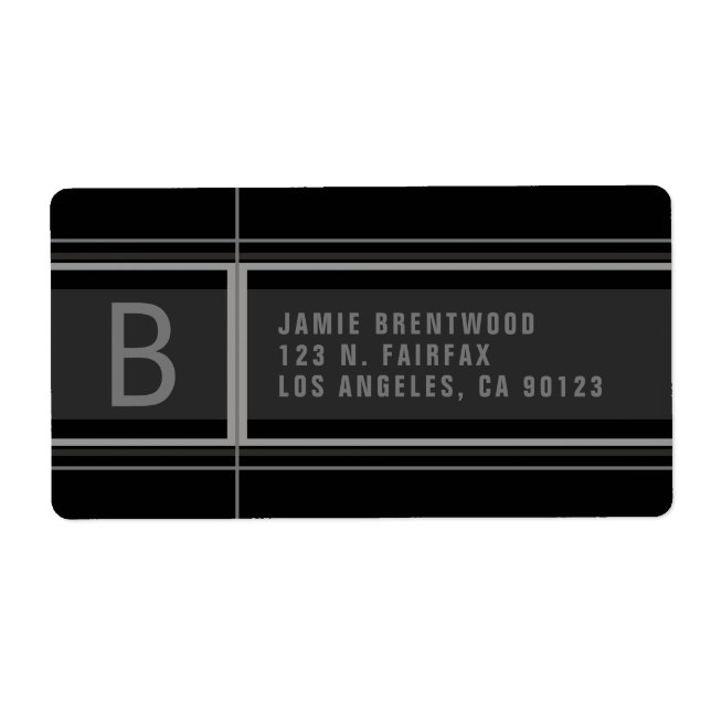 Cool Geometric Stylised Return Address (Front)