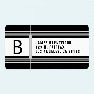 Cool Geometric Stylised Return Address Label