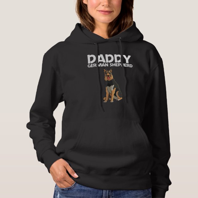 Cool German Shepherd For Men Dad GSD Dog  K9 Owner Hoodie (Front)