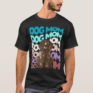 Cool German Shorthaired Pointer Dog Mum Retro Vint T-Shirt