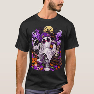 Cool Ghost Halloween Vibes T-Shirt