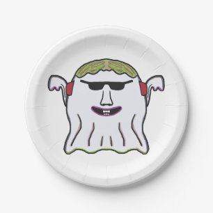 Cool Ghost Paper Plate