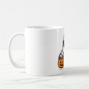 Cool Ghost Sunglasses Candy Halloween Art Coffee Mug