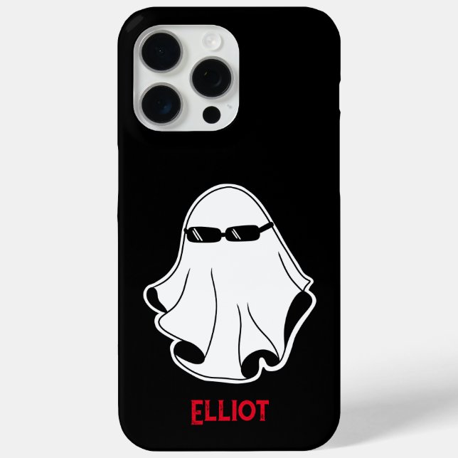 Cool Ghost with Black Sunglasses Customisable Case-Mate iPhone Case (Back)