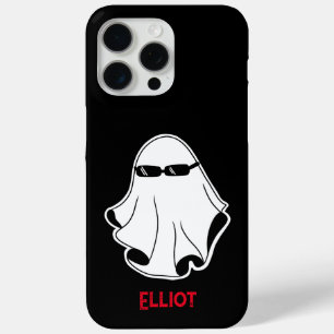 Cool Ghost with Black Sunglasses Customizable iPhone 15 Pro Max Case
