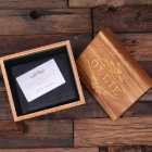 Cool Gift Set: Metal Card & Men's Leather Wallet