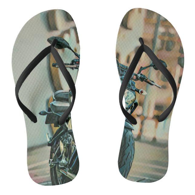 Cool gifts for motorcyclists thongs (Footbed)
