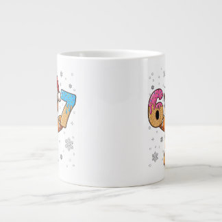 Cool Gingerbread 67 — Holiday Ice‑Cream Numbers Large Coffee Mug