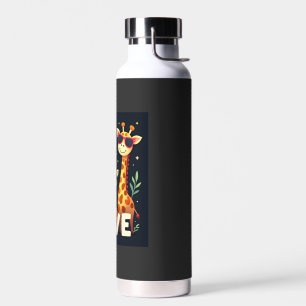 Cool Giraffe 5th Birthday Party 5 Year Old Toddler Water Bottle