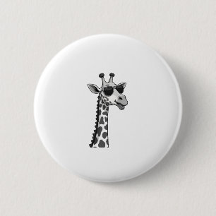 Cool Giraffe Art For Men Women Kids Animal Lover A 6 Cm Round Badge