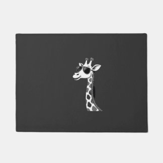 Cool Giraffe Art For Men Women Kids Animal Lover A Doormat