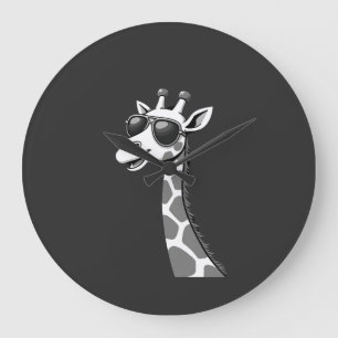 Cool Giraffe Art For Men Women Kids Animal Lover A Large Clock