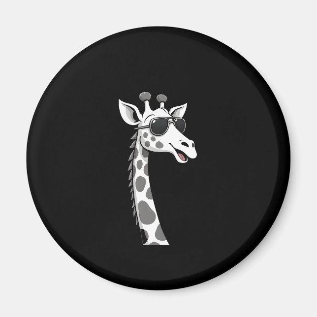 Cool Giraffe Art For Men Women Kids Animal Lover A Magnet (Front)
