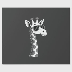 Cool Giraffe Art For Men Women Kids Animal Lover A Wrapping Paper