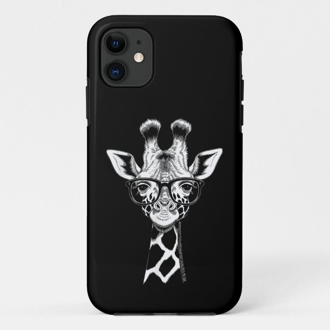 Cool Giraffe Graphic Casual Summer Funny Cute Anim Case-Mate iPhone Case (Back)