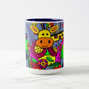 Cool Giraffe in the Garden Coffee Mug