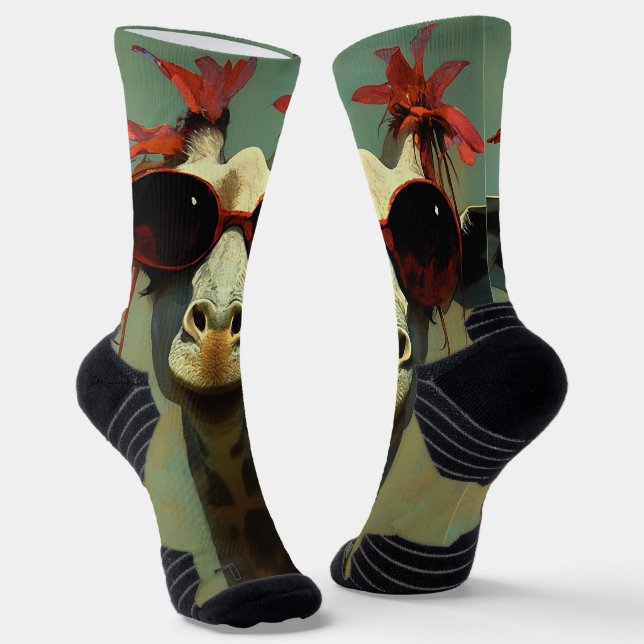 Cool Giraffe Socks (Angled)
