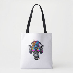 Cool Giraffe Sunglasses Headphones Giraffes   Tote Bag