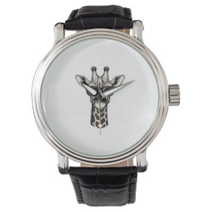 Cool Giraffe Sunglasses Vintage Engraving Shirt_1 Watch