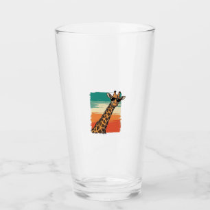 Cool Giraffe Sunglasses Vintage Sunset Shirt_1 Glass
