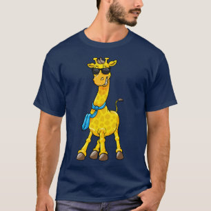 Cool giraffe with a sunglasses and a scarf T-Shirt
