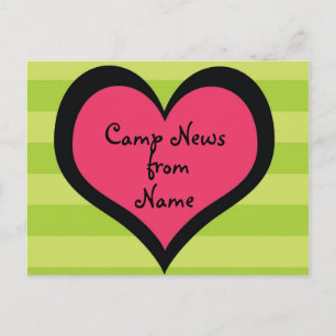 Cool Girl Customisable Camp Postcard