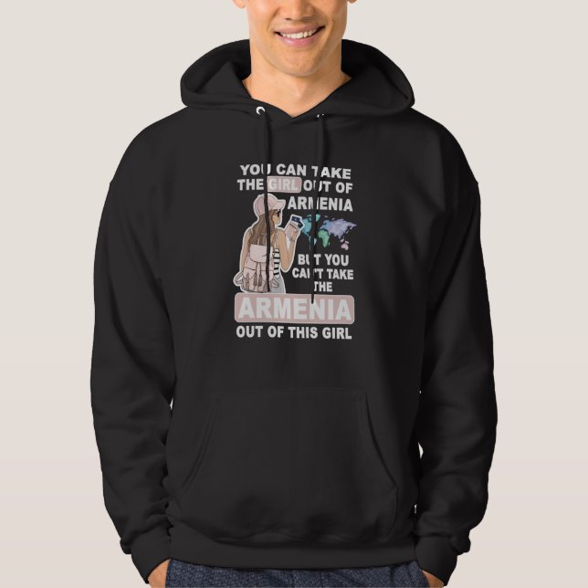 Cool Girl from Armenia Proud Armenia Girl Hoodie (Front)