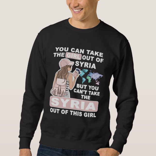 Cool Girl from Syria  Proud Syria Girl Sweatshirt (Front)