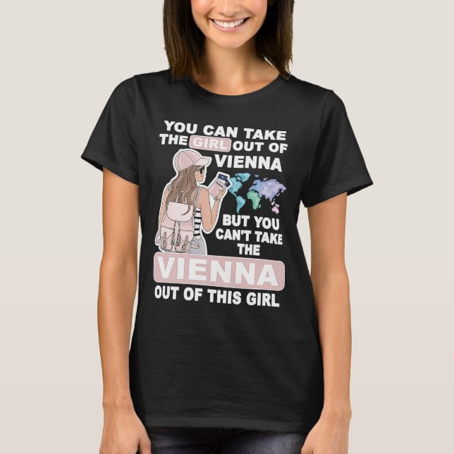 Cool Girl from Vienna City  Proud Vienna Girl T-Shirt (Front)