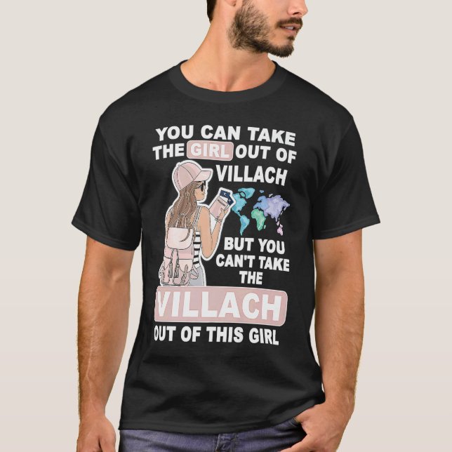 Cool Girl from Villach City  Proud Villach Girl T-Shirt (Front)