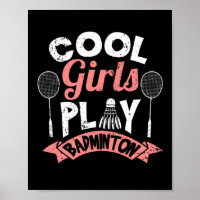 Cool girls playing badminton Funny badminton