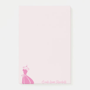 Cool Girly Dress   - Personalised Post-it Notes
