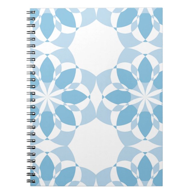 Cool, girly, modern, trendy unique flower abstract notebook (Front)