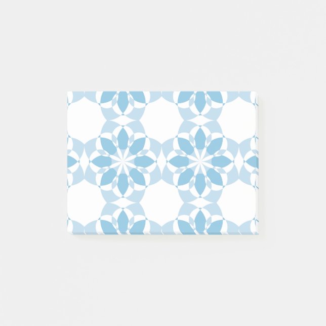 Cool, girly, modern, trendy unique flower abstract post-it notes (Front)