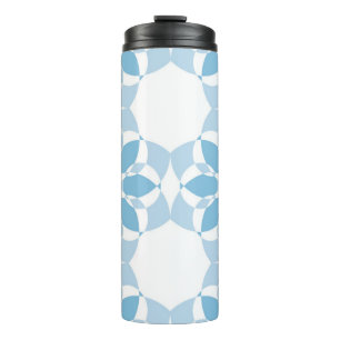 Cool, girly, modern, trendy unique flower abstract thermal tumbler