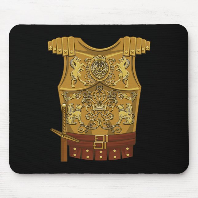 Cool Gladiator Halloween Combat Costume Fighter Gi Mouse Pad (Front)