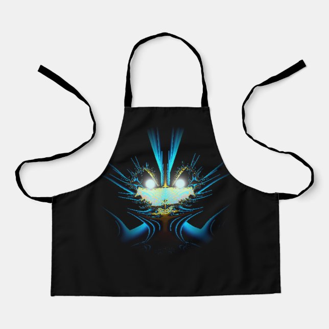 Cool Glowing Eyes Alien Creature Apron (Front)