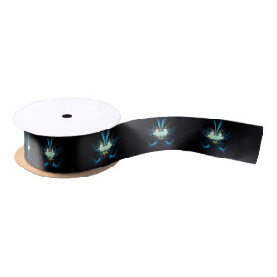 Cool Glowing Eyes Alien Creature Satin Ribbon