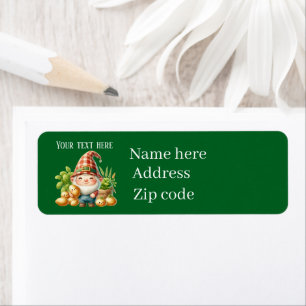 Cool gnome potato farmer customisable return address label