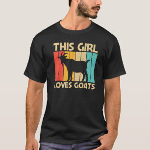 Cool Goat For Girls Women Goat Farmer Farming T-Shirt