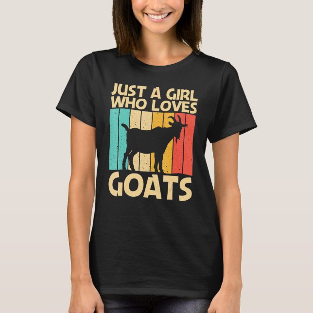 Cool Goat For Girls Women Goat Farmer Farming T-Shirt (Front)