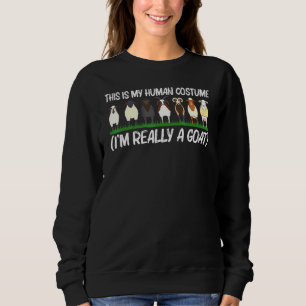 Cool Goat For Men Women Domestic Goat Farm Sweatshirt