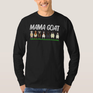 Cool Goat For Women Mum Domestic Goat Farm T-Shirt