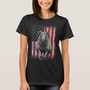 Cool Goat Lover 4th Of July Patriotic Usa Independ T-Shirt