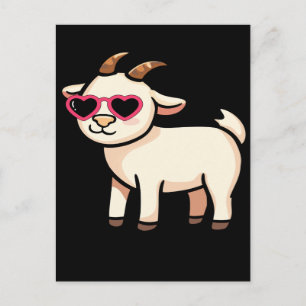 Cool Goat with Sunglasses T-Shirt – Funny Chill An Holiday Postcard