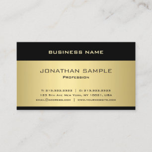 Cool Gold Look Template Elegant Modern Graceful Business Card